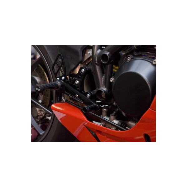 R&G Adjustable Rearsets for Ducati 848, 1098 and 1198